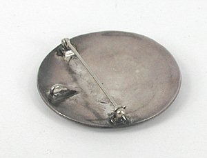 Sterling Silver overlay pin pendant