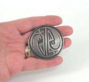 Sterling Silver overlay pin pendant