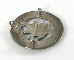  sterling silver Turquoise Needlepoint Pin Pendant  