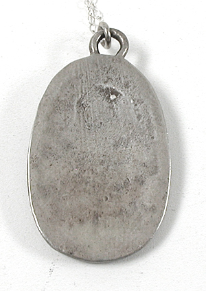 vintage sterling silver Bear Paw with Turquoise Pendant with 18 inch chain
