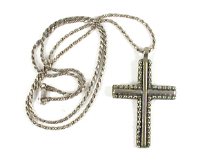 sterling silver Cross Pendant with chain
