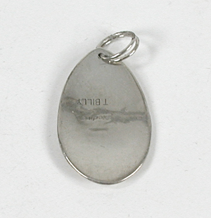 Authentic Native American sterling silver overlay Turtle Pendant by Navajo silversmith Tom Billy