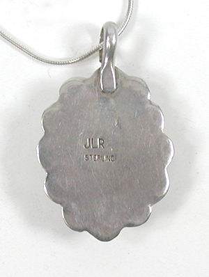 sterling silver and Jasper Pendant