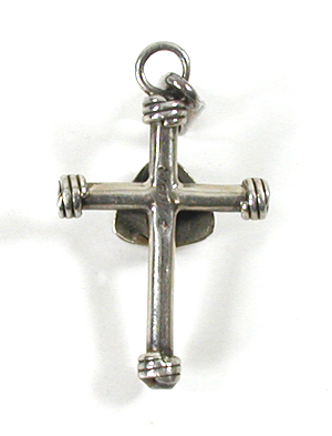 sterling silver Boulder Turquoise Cross Pendant