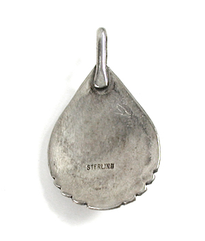 sterling silver and gold fill turquoise Pendant