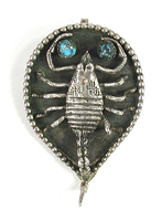 sterling silver and gold fill turquoise Pendant