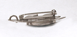 authentic Native American sterling silver and stone inlay Turtle Pin Pendant by Navajo artisan Robert Vandever