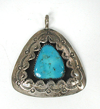 sterling silver Turquoise pendant 