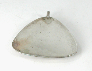 turquoise and stamped sterling silver shadowbox pendant