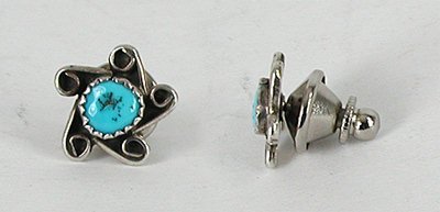 Navajo Turquoise  pin 
