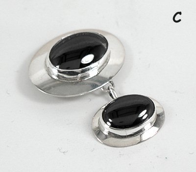 Vintage NOS sterlling silver two-piece pin