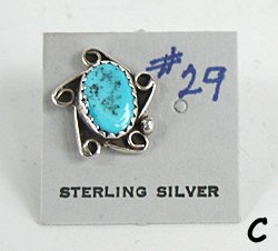 Vintage NOS sterlling silver Tie Tack Hat Pin
