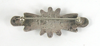 Vintage sterlling silver turquoise Pin