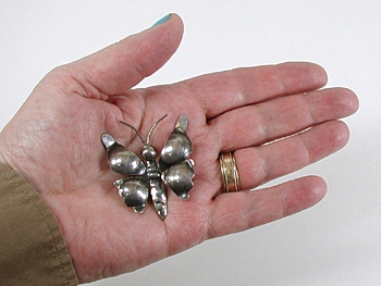 Vintage sterlling silver Butterfly Pin