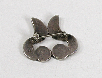 Vintage sterlling silver Turquoise Inlay Pin