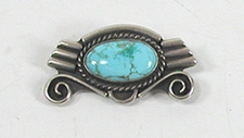 Vintage sterlling silver Turquoise Pin