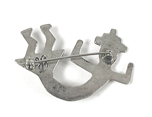 new old stock tufa cast sterling silver and turquoise Yei Pin