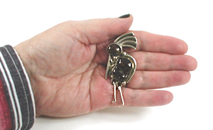 Sterling Silver Kokopelli pin