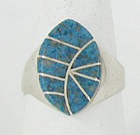 Authentic Vintage NOS Native American Denim Lapis Sterling Silver ring