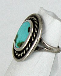 Authentic Vintage Sterling Silver Turquoise