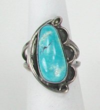 Navajo Sterling Silver  Turquoise ring