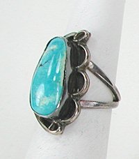 Navajo Sterling Silver  Turquoise ring