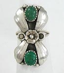 Authentic Navajo Sterling Silver Turquoise Ring size 6 1/4