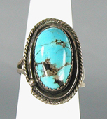 Vintage  turquoise ring size 7 1/4