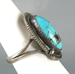 Vintage  turquoise ring size 7 1/4