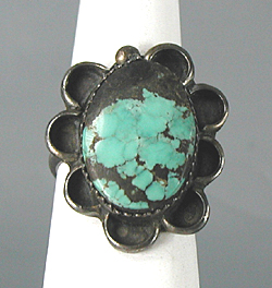 Vintage turquoise ring size 7 1/4