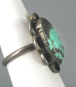 Vintage  turquoise ring size 7 1/4