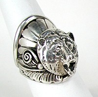 Sterling Silver Bear Spirit ring