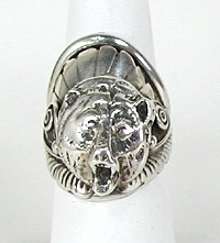 Sterling Silver Bear Spirit ring