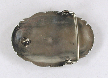Authentic Native American Sterling Silver Turquoise Bolo and Buckle Set by Navajo Silversmith Gabriel Natan