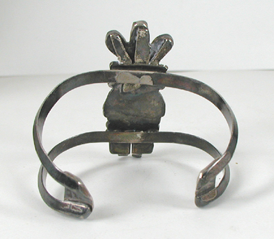 Vintage turquoise and coral kachina necklace and bracelet set