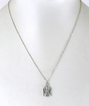 Sterling Silver chip inlay peyote bird Necklace and Earring Set