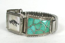 Native American Navajo Sterling Silver Turquoise watch