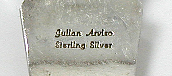 sterling silver turquoise and charoite inlay watch tips with timepiece and expansion band by Navajo silversmith Julian Arviso