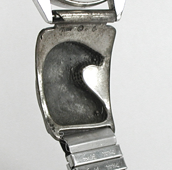 cast sterling silver eagle heat watch tips with Seiko timepiece and expansion band.