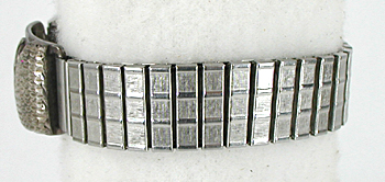 cast sterling silver eagle heat watch tips with Seiko timepiece and expansion band.
