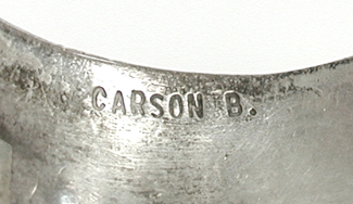 Authentic Native American Sterling Silver watch bracelet by Navajo silversmith Carson Blackgoat
