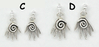 Authentic Native American Mystic Hand Earrings