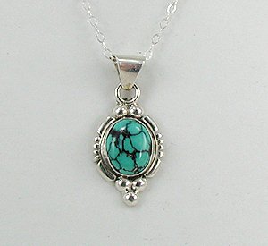 Authentic Native American Navajo  Sterling Silver Spiderweb pendant