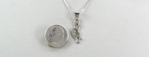 Sterling Silver kokopelli pendant