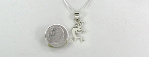 Sterling Silver kokopelli pendant