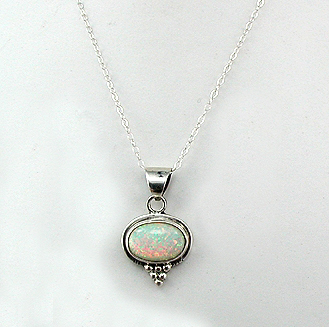Authentic Native American Navajo Opal Pendant  by Tom Dinetso Navajo