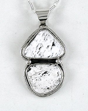 Authentic Native American White Buffalo Pendant by Navajo Lena Platero