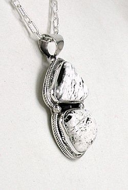 Authentic Native American White Buffalo Pendant by Navajo Lena Platero