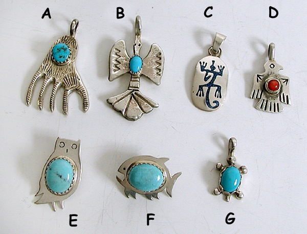 Sterling Silver animal pendant charms