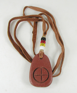 Authentic Native American Pipestone Pendant by Lakota artist Alan Monroe